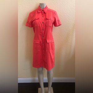 Chico’s button down front pockets shirt dress size 0.5/6